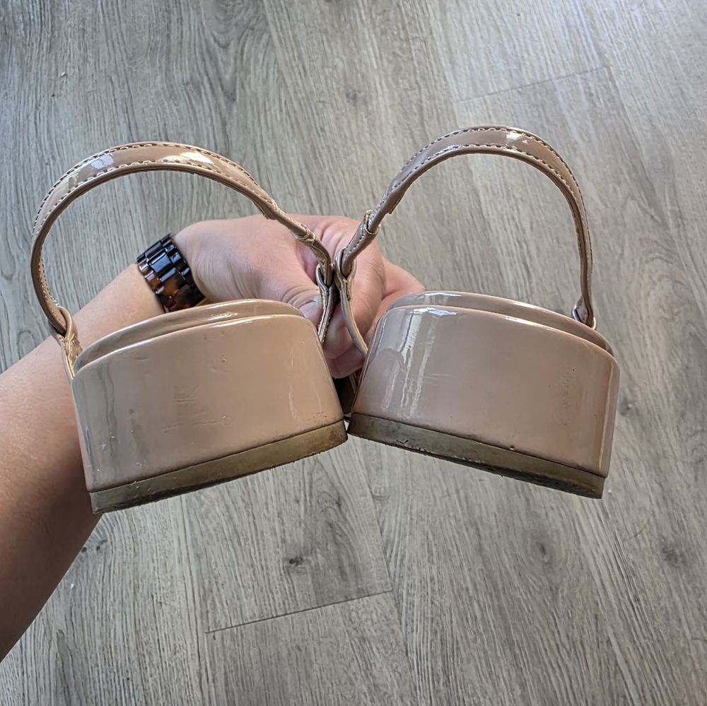 Steve Madden Black and Tan Pointed Slingback Flats - Picture 5 of 7